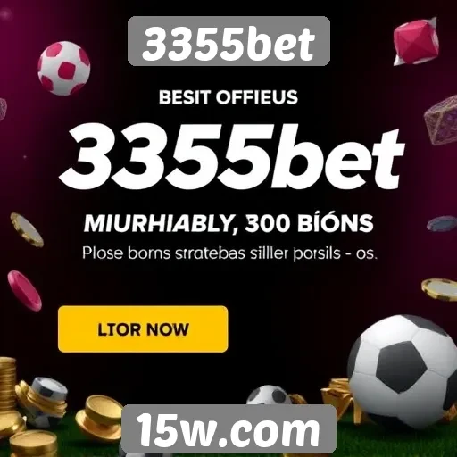 Comparativo das ofertas de bônus no 3355bet